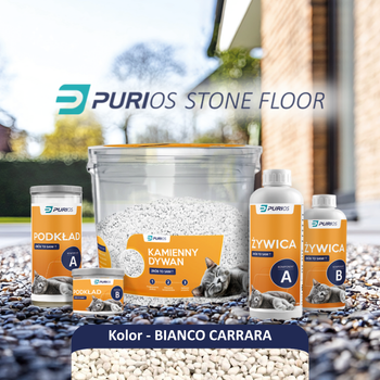 Purios Stone Floor DIY Bianco Carrara - kamienny dywan DIY