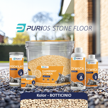 Purios Stone Floor DIY Botticino - kamienny dywan do samodzielnej aplikacji