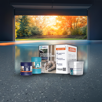 Żywica epoksydowa do garażu Purios Epoxy Floor 20m2